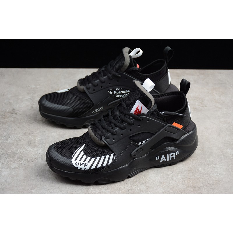 nike huarache ultra mens black and white