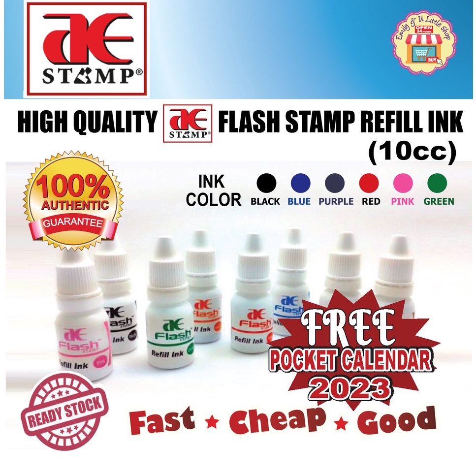 [Ready Stock] AE Flash Stamp Ink Refill (Original) (10cc) | Shopee Malaysia