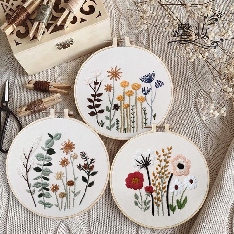 DIY handmade cross stitch flower series Embroidery kit DIY home decorations embroidery kits art and craft for beginners