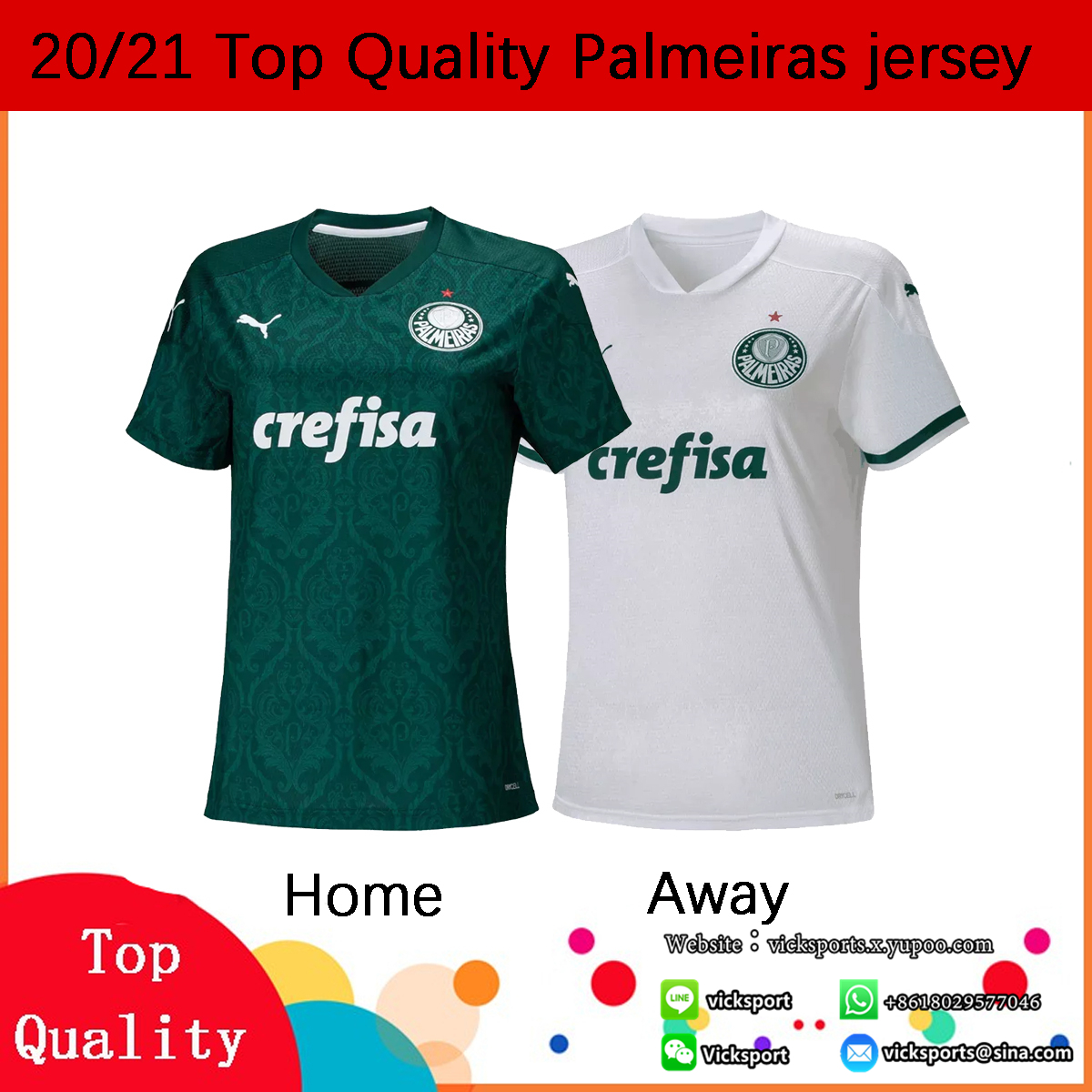 20 21 Top Quality Women Jersey Palmeiras Jersi Home Away Football Jersey For Women Girls Fans Grade Aaa Size S Xl Shopee Malaysia