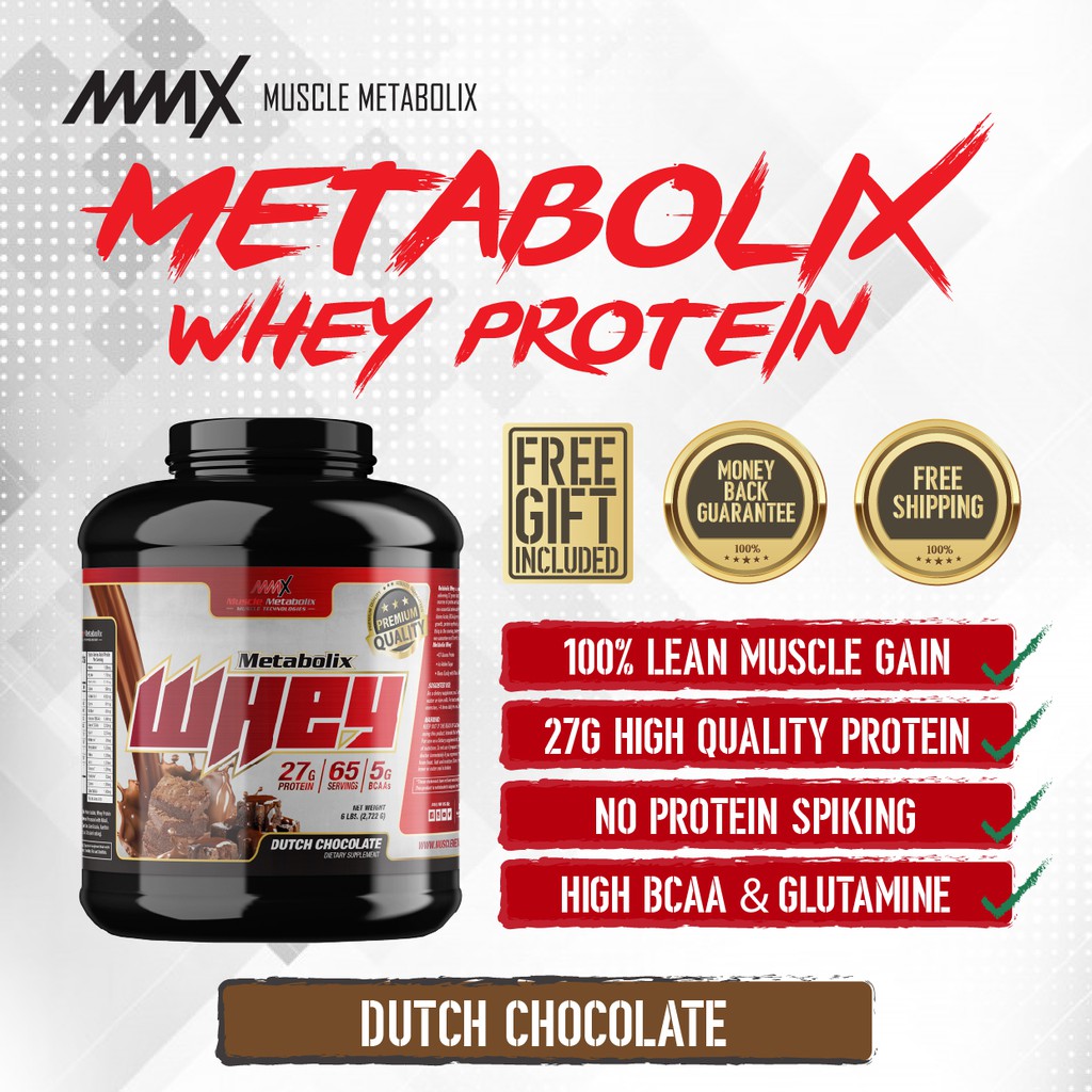 MMX METABOLIX WHEY PROTEIN 6lbs, 27G Protein, Supplement, Cutting, Lean