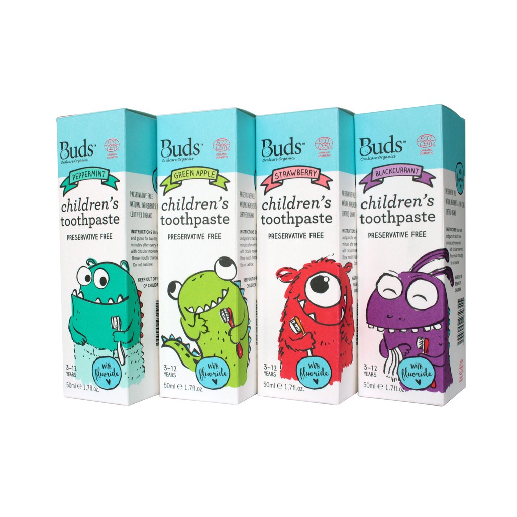 Buds organic : Children toothpaste 3-12 year old (Flouride)