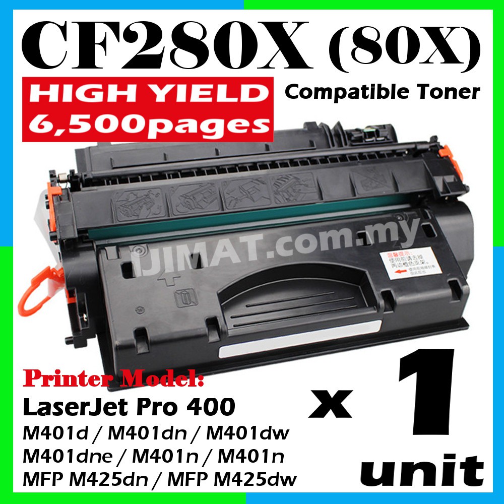 Cf280x 80x Cf280a Compatible Toner For Hp Laserjet Pro 400 M401 M401d M401dn M401dw M401dne M401n Mfp M425dn Mfp M425dw Shopee Malaysia