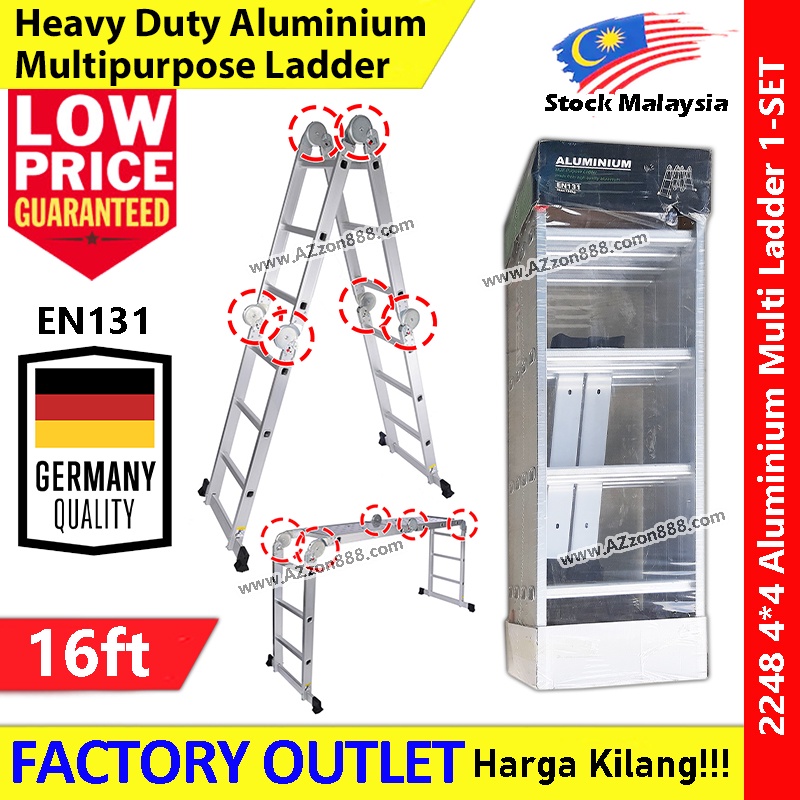 【16ft】Ladder / Heavy Duty Multipurpose Ladder / Aluminum Ladder / Step Ladder