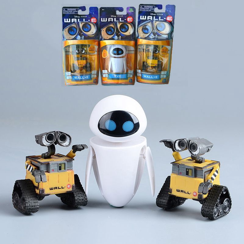 Wall E Robot Wall E Eve Pvc Action Figure Collection Model Toys Dolls 6 5cm 3 Types Shopee Malaysia