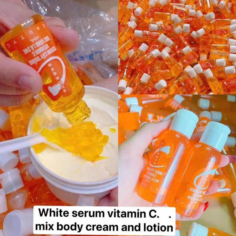 vitamin poll and serum white skin mix body cerem. lotion 5ml