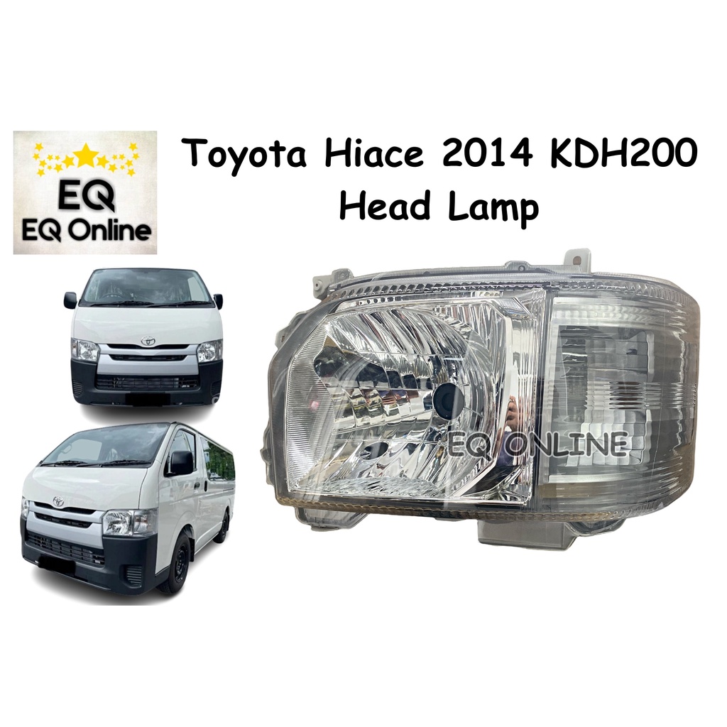 Toyota Hiace Kdh Head Lamp Taiwan L R Lampu Depan Lampu Besar Shopee Malaysia