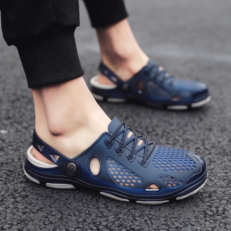 Summer Mens Beach Slippers Outdoor Waterproof Breathable Upstream Aqua Shoes  Ultralight Non-slip Water Shoes Wading Shoes Sandals | Shopee Malaysia