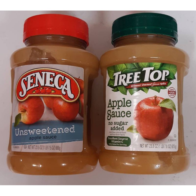 SENECA 100 Natural Apple Sauce 666g/TREETOP Natural Apple Sauce (NAS