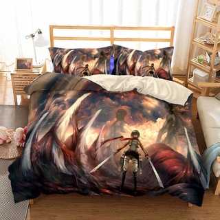 Attack on Titan 3IN1 Bedsheet Set Single/Double Size Sheets Ackerman ...