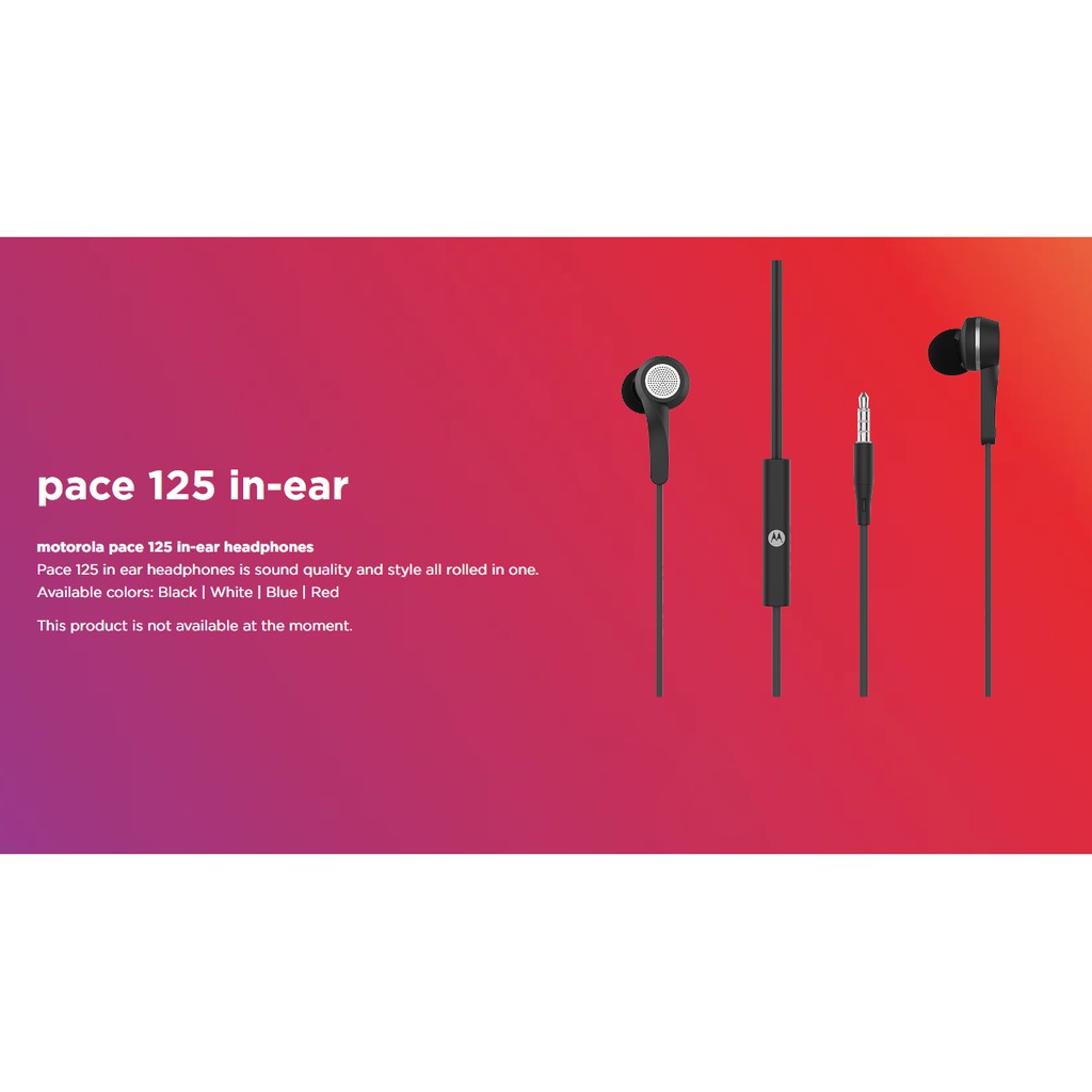 motorola pace 125 earphone