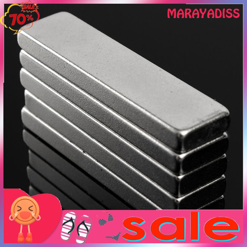 5-10Pcs 40x10x4mm Big Strong Block Bar Fridge Magnets Rare Earth Neodymium N52 