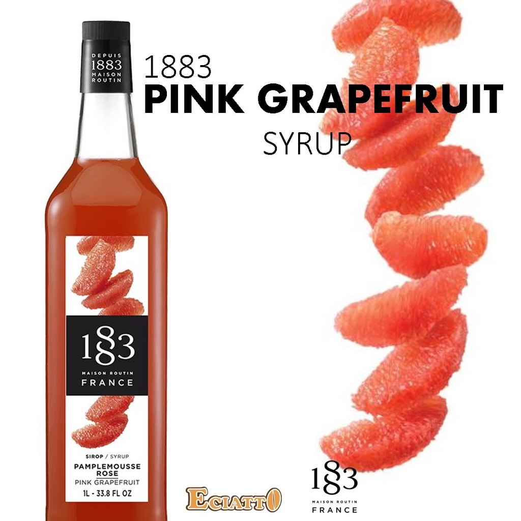 1883 MAISON ROUTIN 1883 Pink Grapefruit Syrup For Sparkling,Soda, Pink ...