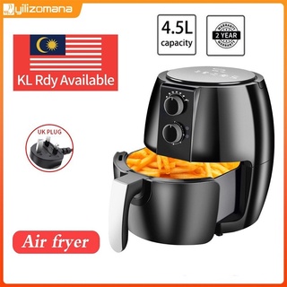 【Available】 4.5L/3.2L 3.8L Air Fryer Oven Electric Fryer Cooker  Multifunctional with Timer Non-stick Pan Oil-free Fryer