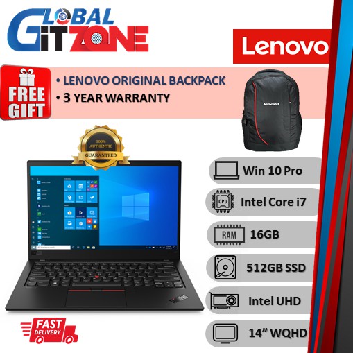 Lenovo Thinkpad X1 Carbon r1s 14 Wqhd Laptop I7 u 16gb 512gb Ssd Intel W10p Notebook X1 3500 Shopee Malaysia