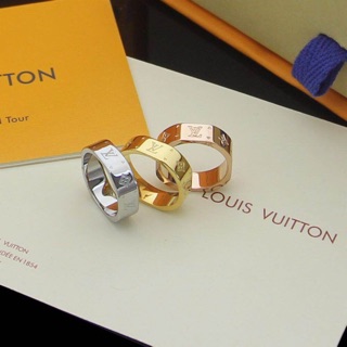 Louis Vuitton printed square ring fashion cute personality full size 6789 | Shopee Malaysia