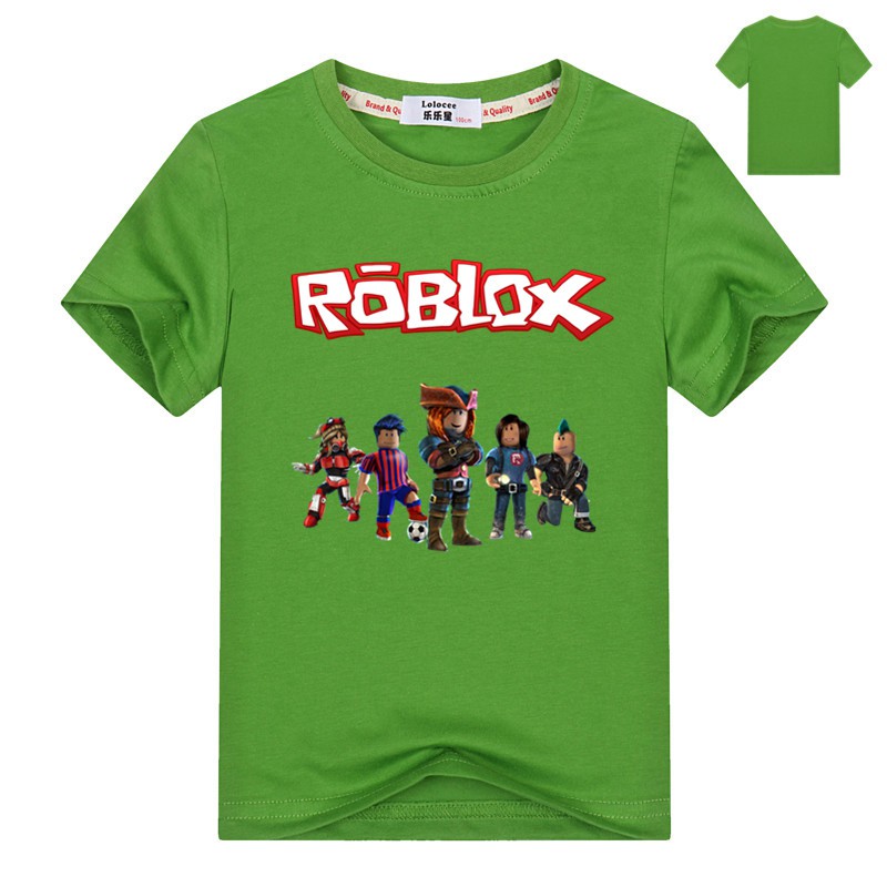 Boys Roblox Kids Cartoon Short Sleeve T Shirt Summer Casual - 