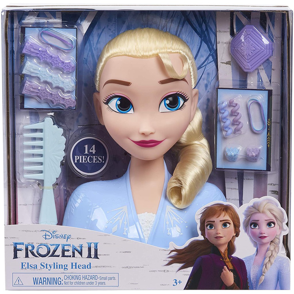 Disney Frozen 2 Elsa Styling Head, 14-Pieces Princess | Shopee Malaysia