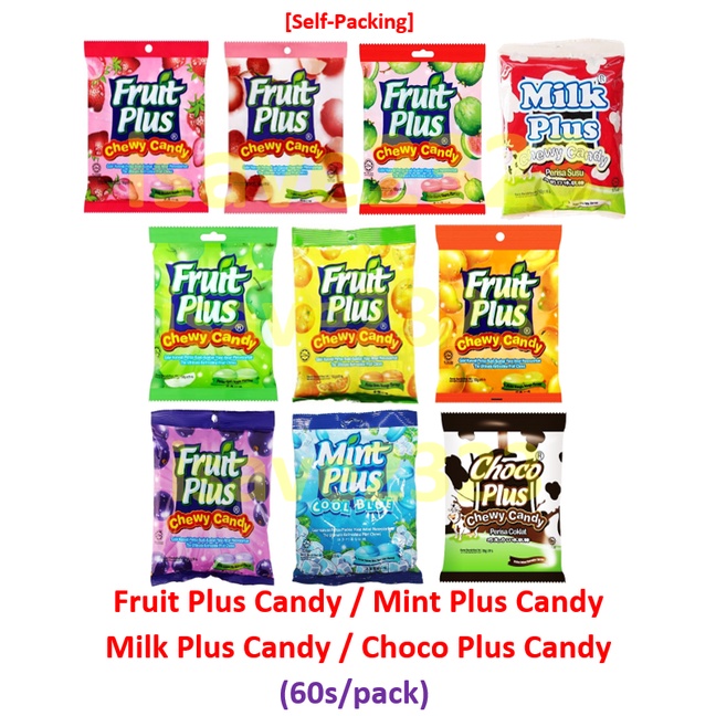 [SelfPacking] LOT100 Fruit Plus Candy / Mint Plus Candy / Milk Plus