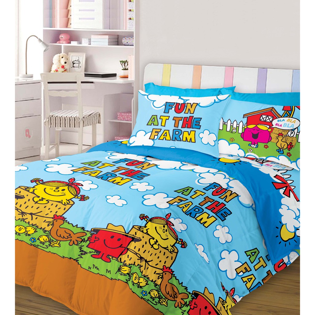 Chester L O N D O N Mr Men Little Miss 450 Thread Count Single