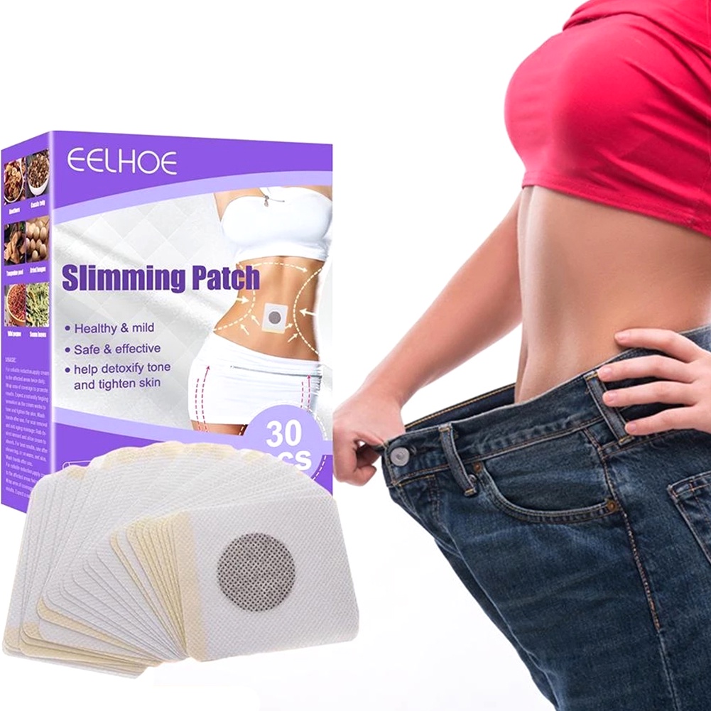 30Pcs/Box Slimming Body Sculpting Stickers Weight Loss Slim Patch Navel ...