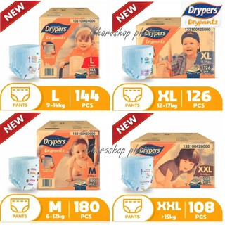 Drypers Drypantz Pants Diaper M60+8/L48+8/XL42+4/XXL36+4