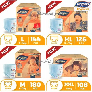 Drypers Drypantz Pants Diaper M60+8/L48+8/XL42+4/XXL36+4