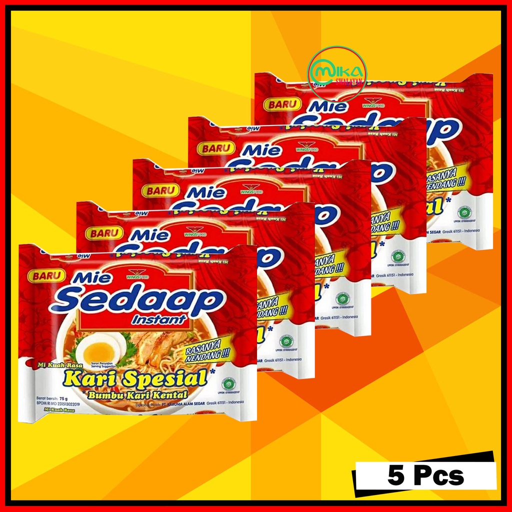 (5Pcs) Sedaap Variant Special Curry Flavor Instant Noodles Curry Sauce Shopee Malaysia