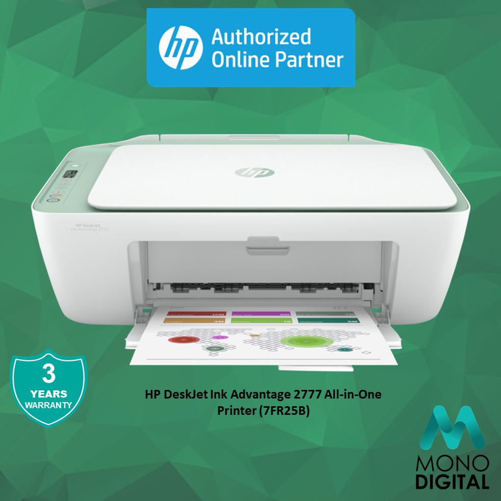 HP Printer 2777 (7FR25B)/ 2776 (7FR28B ) DeskJet Ink ...