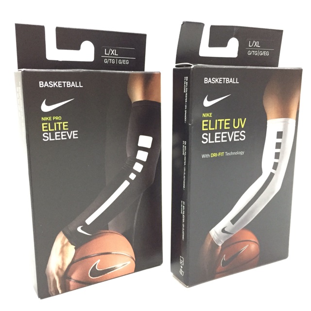 100% Authentic Nike Basketball Elite Sleeve UV 1 pair NKE0621 | Shopee ...