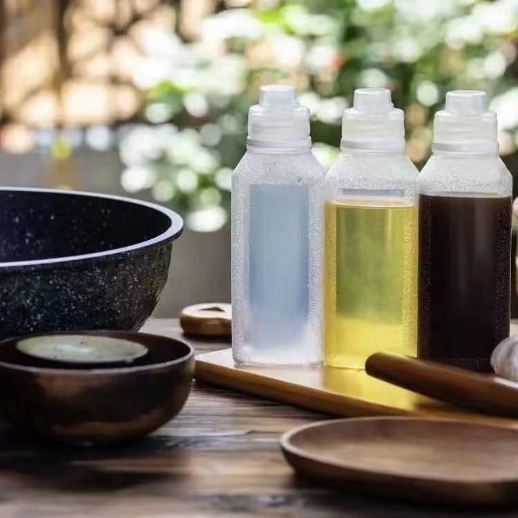 Essential Premium 500ML Japanese Style Cross Valve Leak-Proof Oil Can Control Measuring Pot Olive Bottle Sauce PP5 Hi... - Image 2