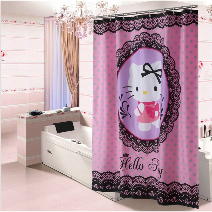  Hello  kitty  Curtain  Blackout Window CurtainsWaterproof 