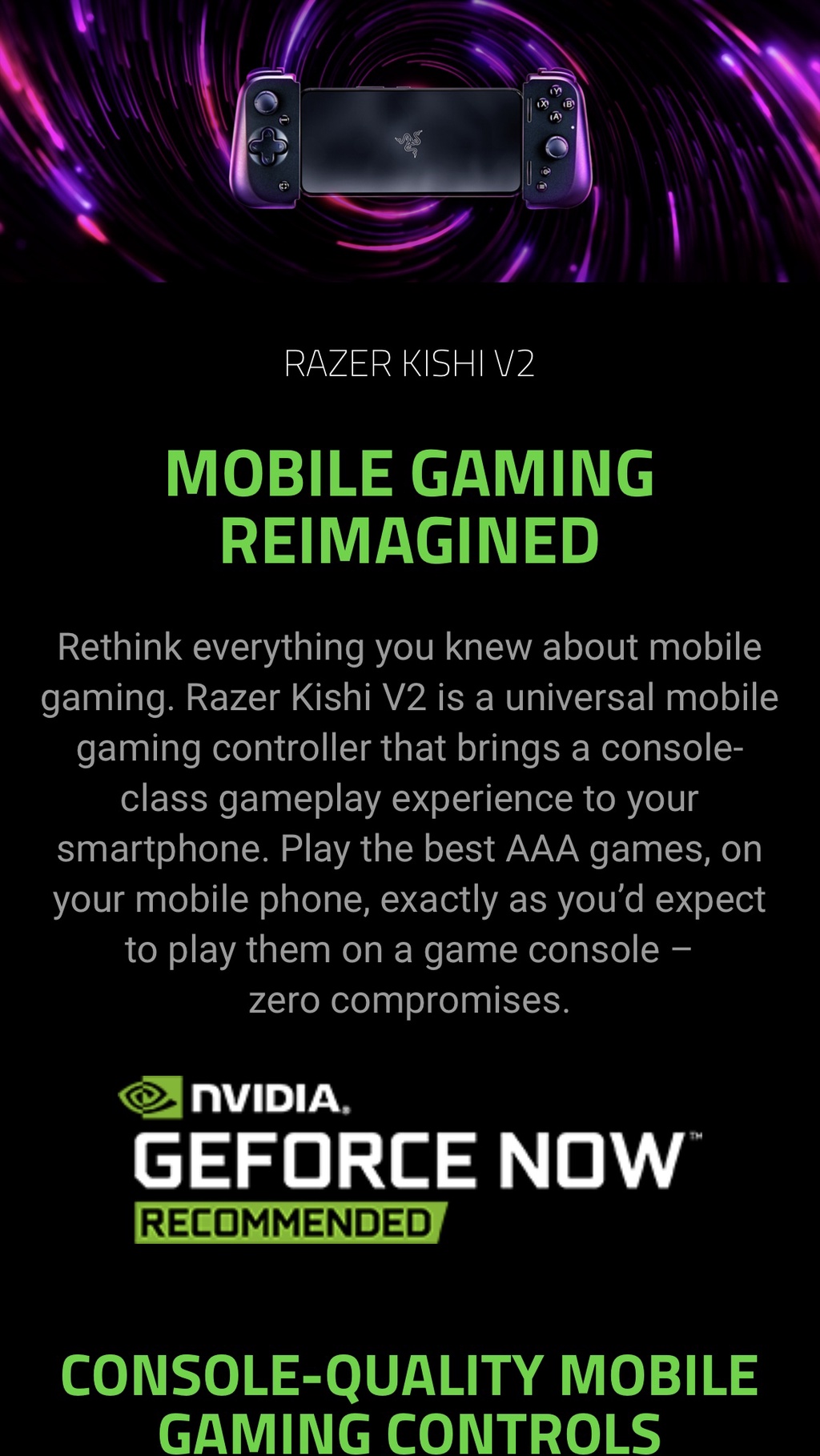 Razer Kishi V2 for Android - Universal Mobile Gaming Controller for An —  Razer Flagship Store