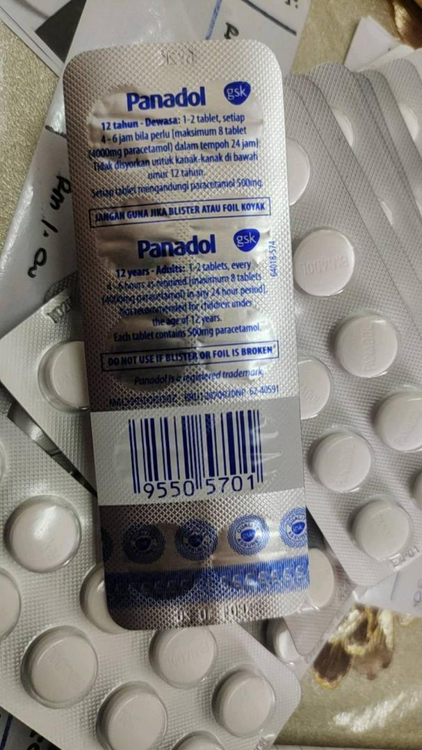 Panadol Regular Paracetamol 500mg Ubat Sakit Kepala Demam 10 Tablets Strip Shopee Malaysia