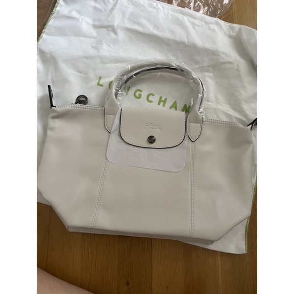 LE PLIAGE CUIR Top handle bag M Light grey Shopee Malaysia