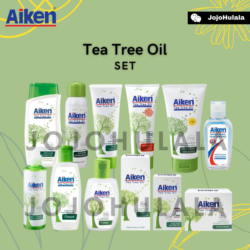 Buy Aiken Tea Tree Oil Cleanser Moisturizer Pimple Cream Pure Oil Sanitizer Seetracker Malaysia