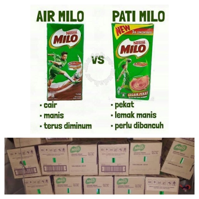 Milo Concentrate Cecair Pekat Pati Nestle Lori Original Bancuh 1 Liter Liquid Shopee Malaysia