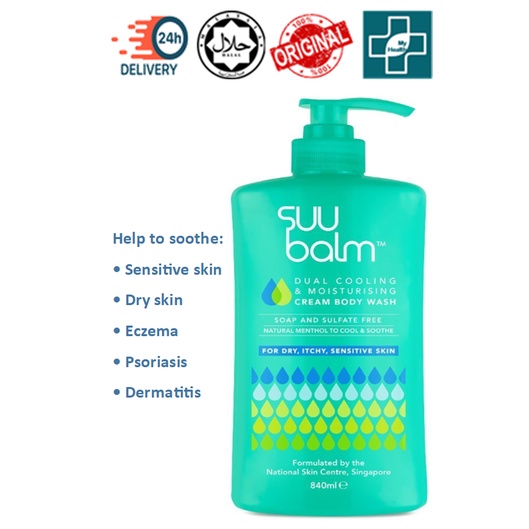 [ORIGINAL] Suu Balm Dual Cooling & Moisturizing Cream Body Wash 840ml