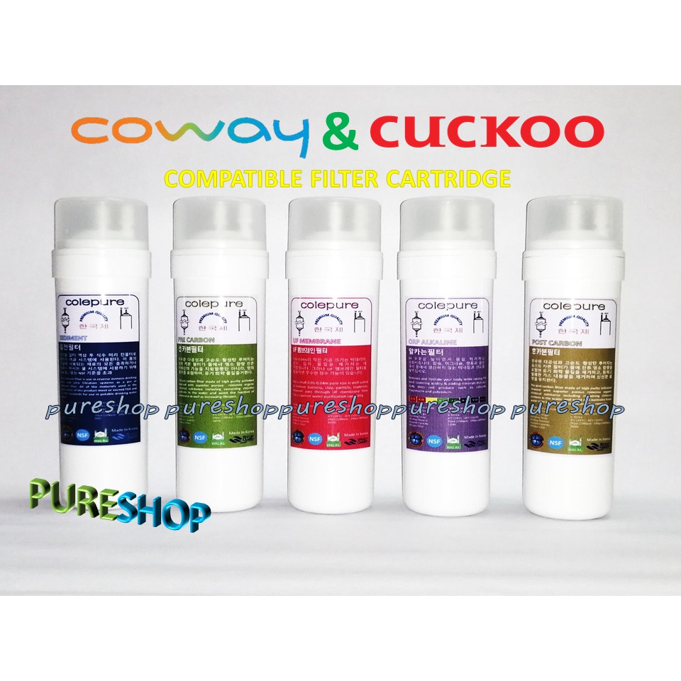 Korea Water Filter Coway Cuckoo Compatible Cartridge Water Dispenser Purifier Uf Alkaline Filtration System Shopee Malaysia