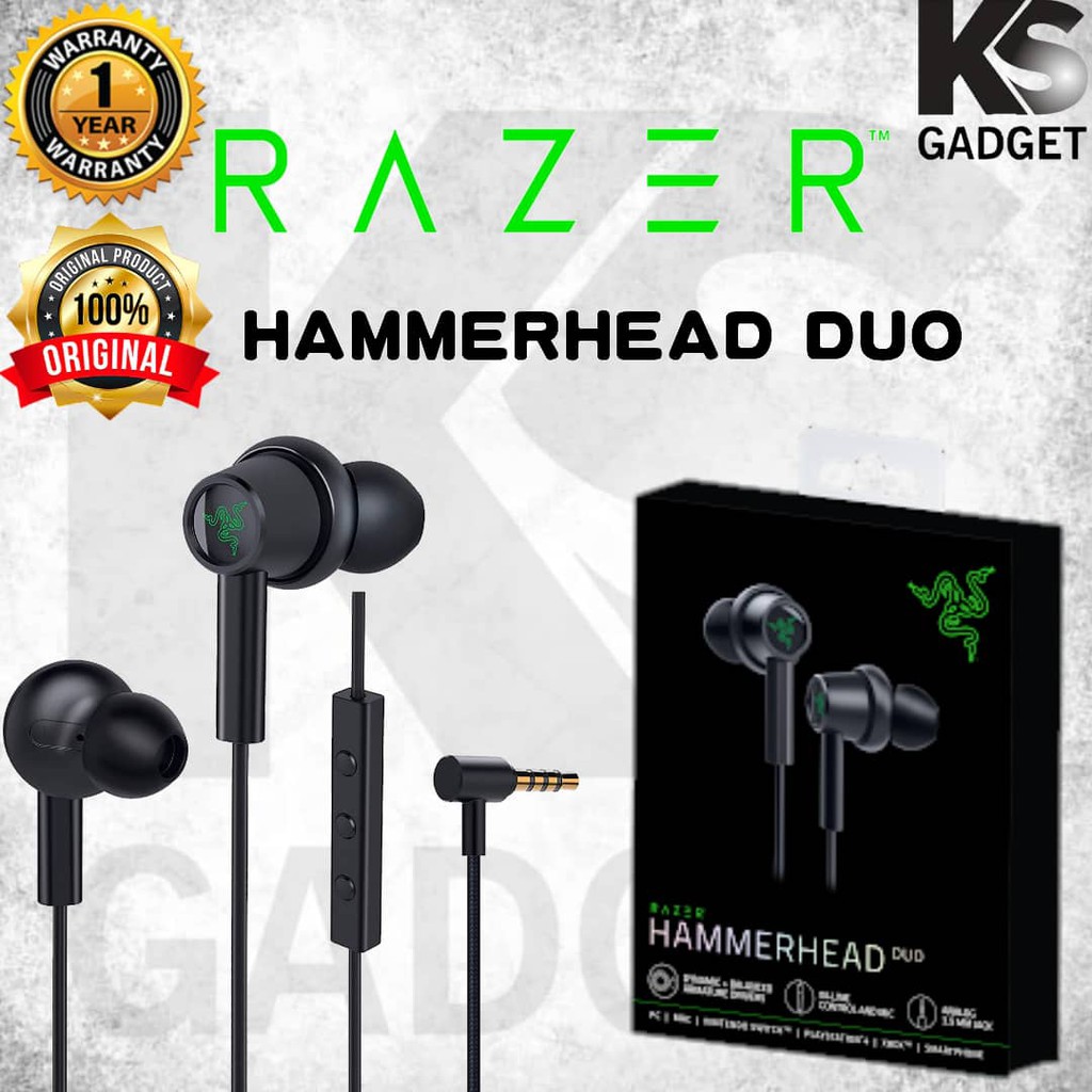 razer hammerhead duo in ear headset