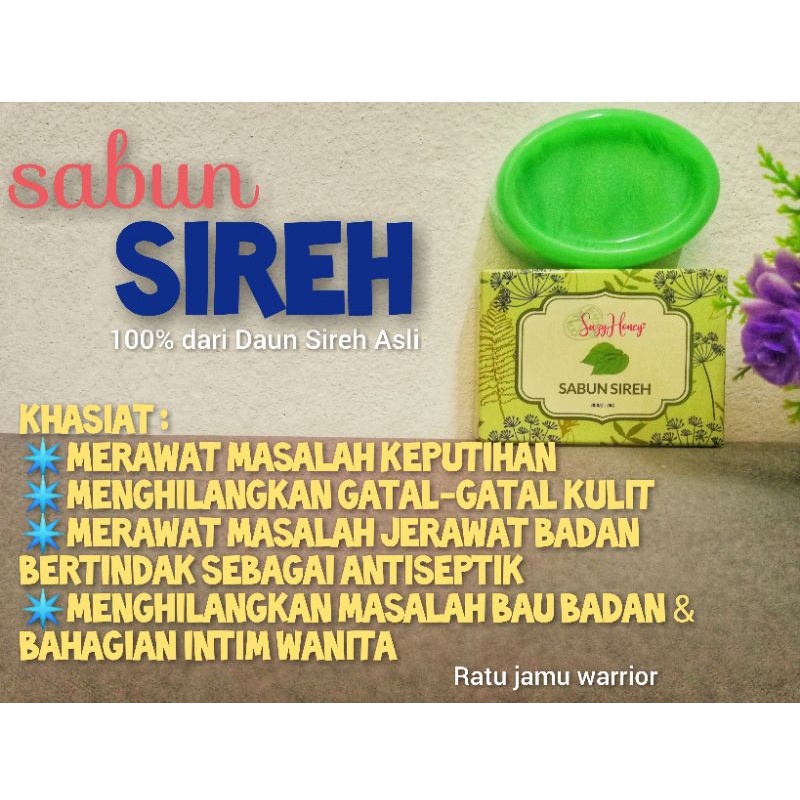 Buy Sabun Sireh Suzyhoney Masalah Keputihan Miss V Gatal Berbau Bau Badan Seetracker Malaysia