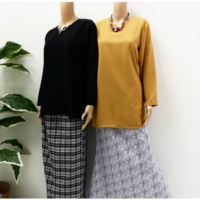  Baju  Kurung Moden Kain  Cotton  Shopee Malaysia