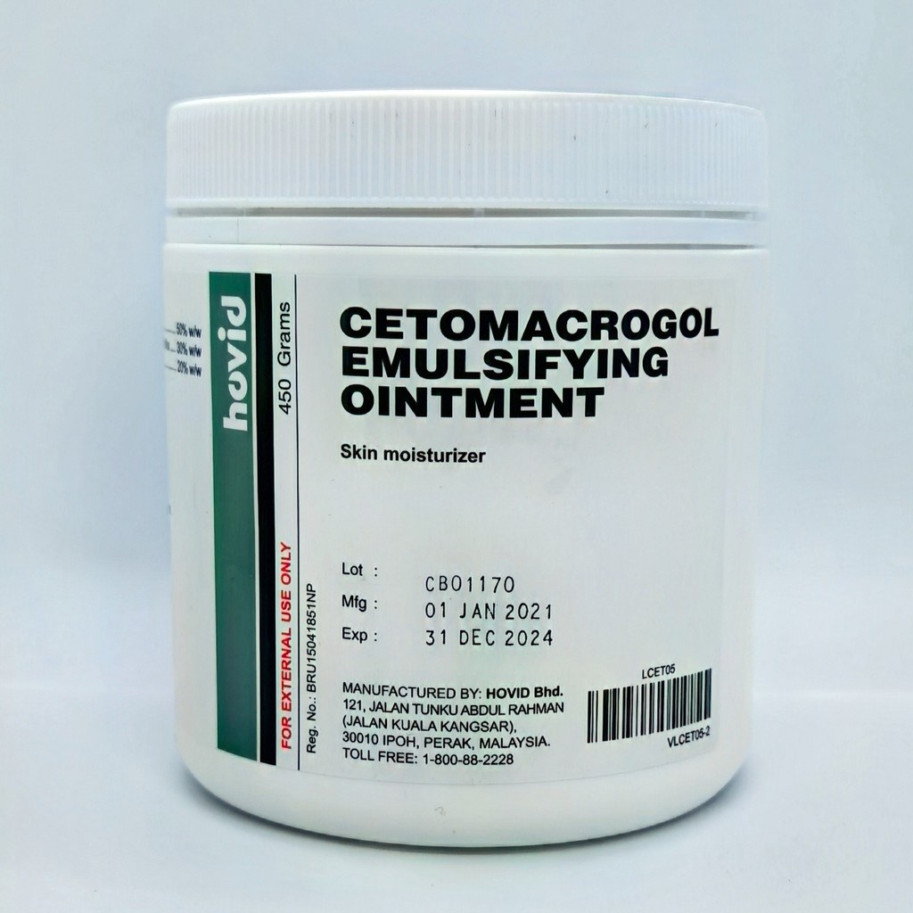 Hovid Cetomacrogol Emulsifying Ointment 450g / Pelembap / Moisturizer