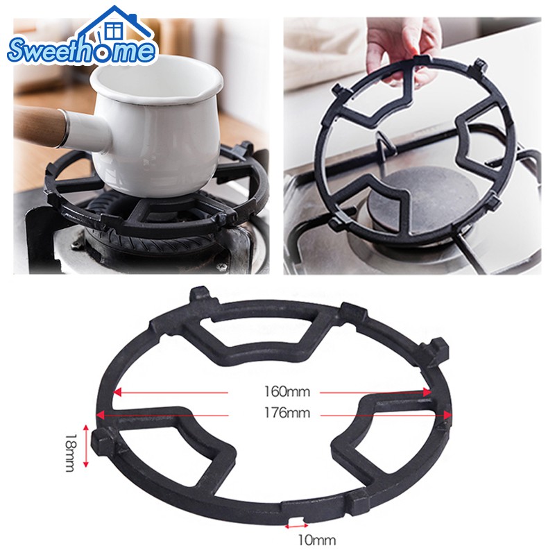 Stainless Steel Pan Holder Stand Stove Rack Milk Pot Holder for Gas Hob Gas Hob Pan Support Gas Ring Trivet Reducer Gas Stove Grates Gas Stove accessories size:1 Pan Stand Gas Hob Stand 