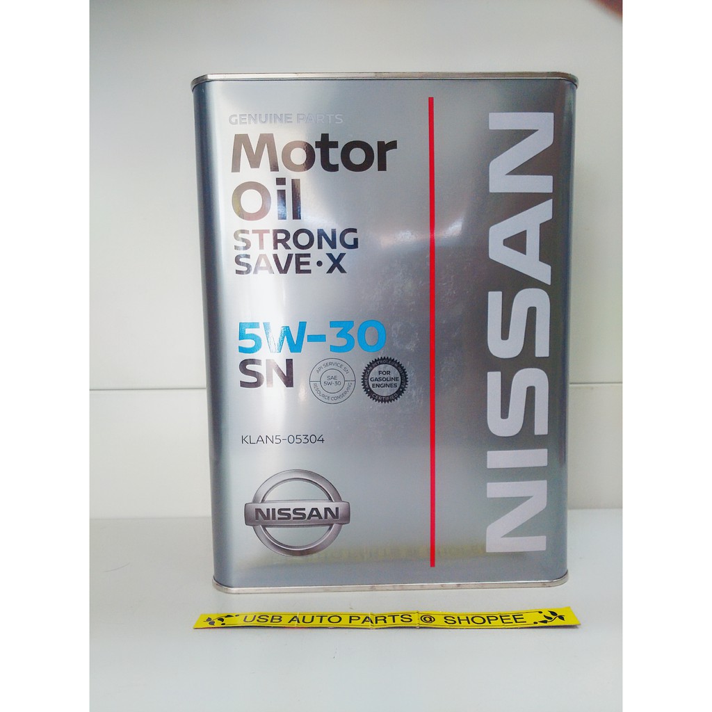 5W-30 SN Nissan Original Engine Motor Oil Strong Save X Japan Made 5W30 ...