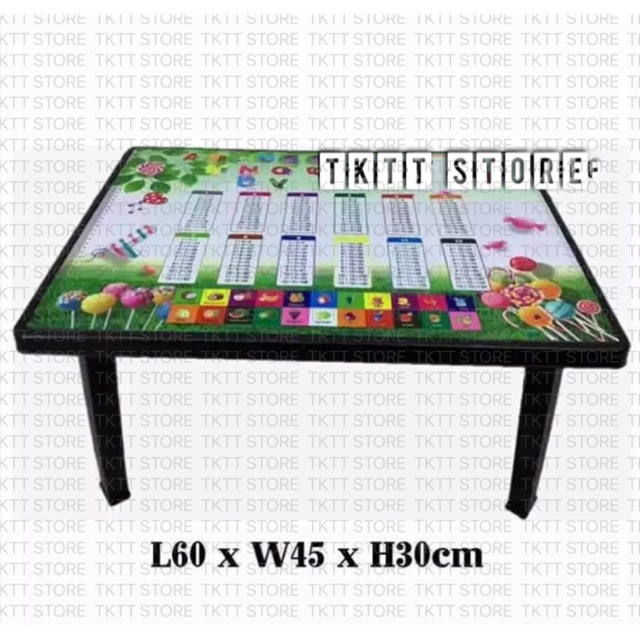 TKTT Century ABC Children Study Table Foldable Kids Table 