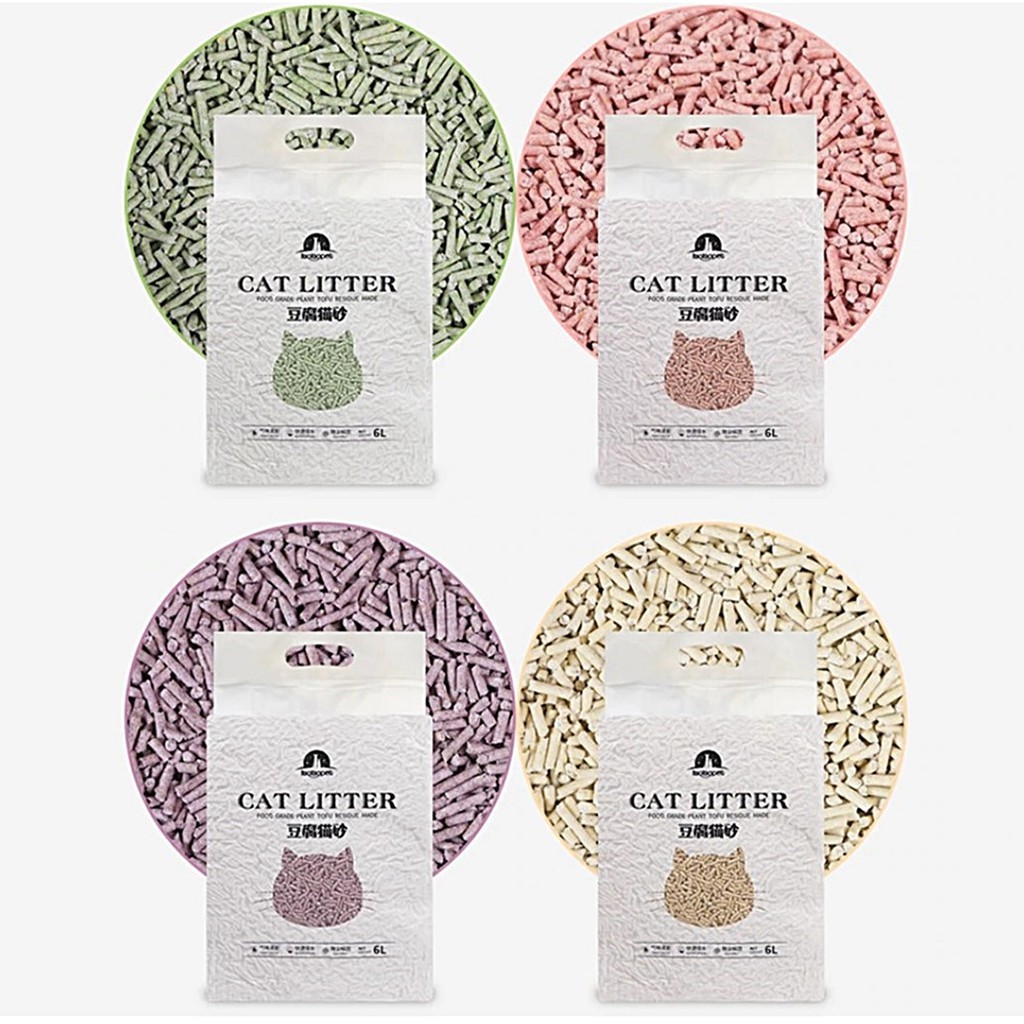 6L Tofu Cat Litter Biodegradable Pet Litter Flushable Odor Control