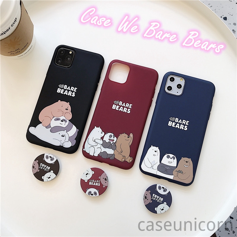 We Bare Bears Case Iphone 12 Pro Max Iphone 11 Pro Max Iphone 6s 6 7 8 Plus Iphone Xr X Xs Max Cute Cartoon Wbb Cover With Popsocket Shopee Malaysia