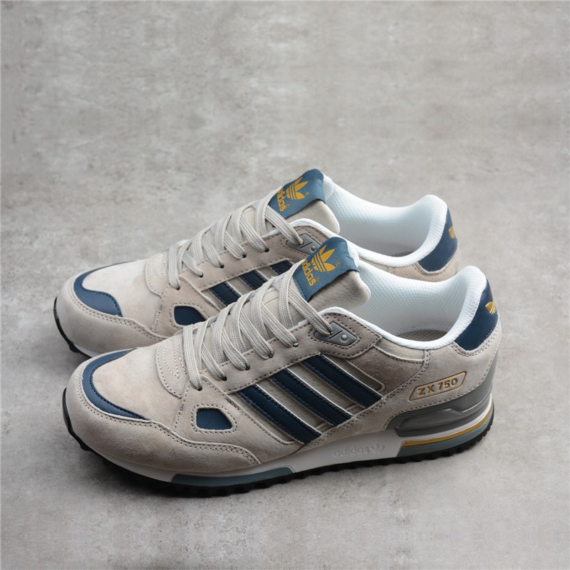 Adidas Zx 750 Navy Yellow For Sale Off 77