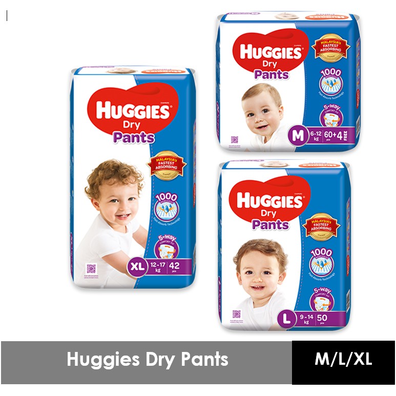 Huggies dry pants